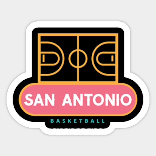 San Antonio Basketball Sticker